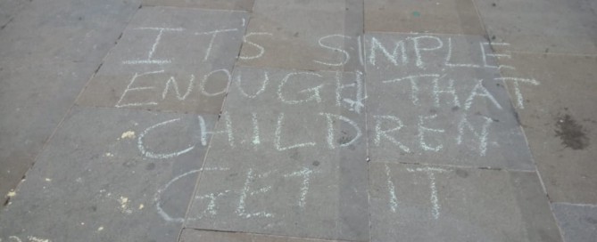 Chalk Protest 05